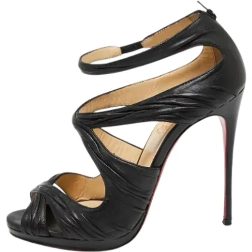 Pre-owned Sandals, female, , Size: 8 US Pre-owned Leather sandals - Christian Louboutin Pre-owned - Modalova