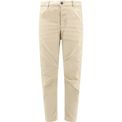 Chinos, male, , Size: XL Trousers with Button Closure - Dsquared2 - Modalova