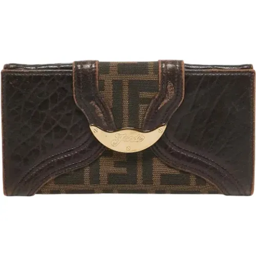 Pre-owned Canvas wallets , female, Sizes: ONE SIZE - Fendi Vintage - Modalova