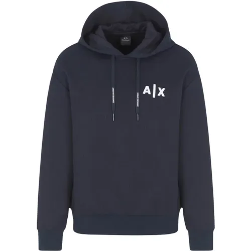 Hooded Sweatshirt Trendy Casual Style , male, Sizes: XS - Armani Exchange - Modalova