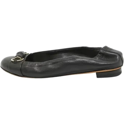 Pre-owned Flats, female, , Size: 7 US Pre-owned Leather flats - Gucci Vintage - Modalova