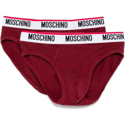 Bottoms, male, , Size: M Bordeaux Teddy Bear Underwear - Moschino - Modalova