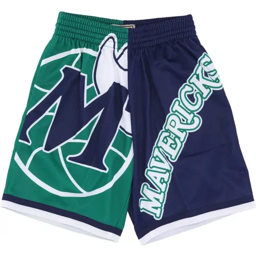 NBA Big Face Basketball Shorts , Herren, Größe: XL - Mitchell & Ness - Modalova