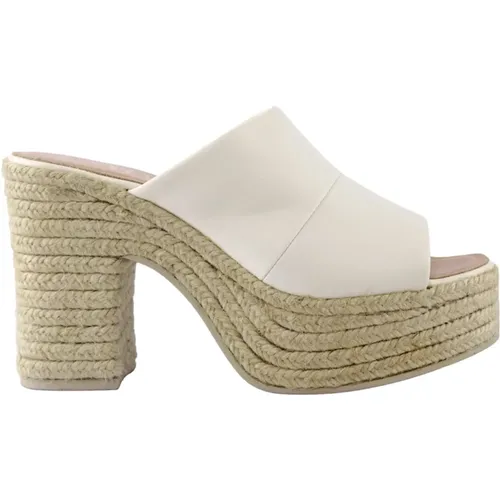 Heeled Mules, female, , Size: 8 US Marfil Stylish Espadrilles - Gaimo - Modalova