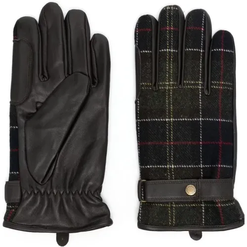 Wool Blend Tartan Gloves , male, Sizes: L, M - Barbour - Modalova