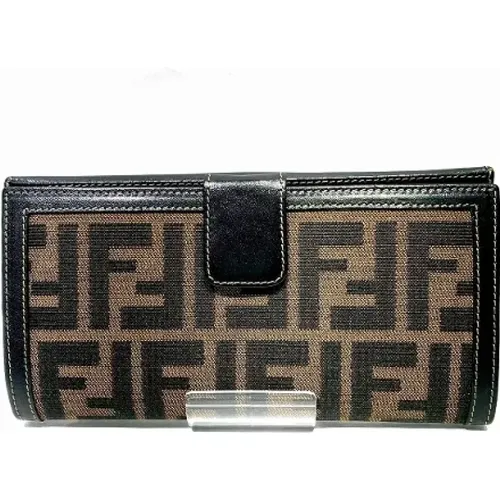 Pre-owned Wallets, female, , Size: ONE SIZE Pre-owned Canvas wallets - Fendi Vintage - Modalova