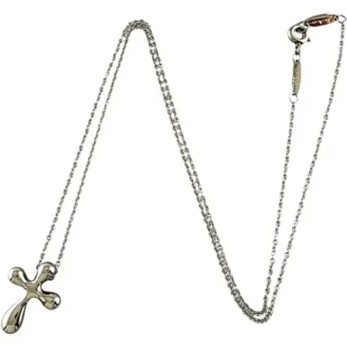 Pre-owned Jewellery, female, , Size: ONE SIZE Pre-owned Platinum necklaces - Tiffany & Co. Pre-owned - Modalova