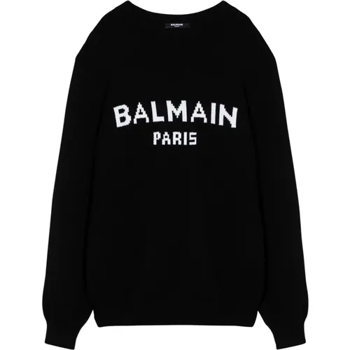 Crew Neck T-Shirt , male, Sizes: L, XL - Balmain - Modalova