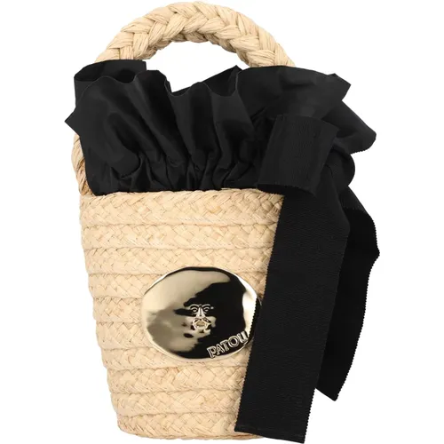 Raphia Bucket Bag Vanilla Handbag , female, Sizes: ONE SIZE - Patou - Modalova