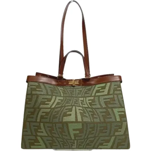 Pre-owned Tote Bags, female, , Size: ONE SIZE Pre-owned Cotton fendi-bags - Fendi Vintage - Modalova