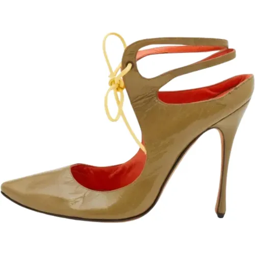 Pre-owned Pumps, female, , Size: 11 US Pre-owned Leather heels - Manolo Blahnik Pre-owned - Modalova