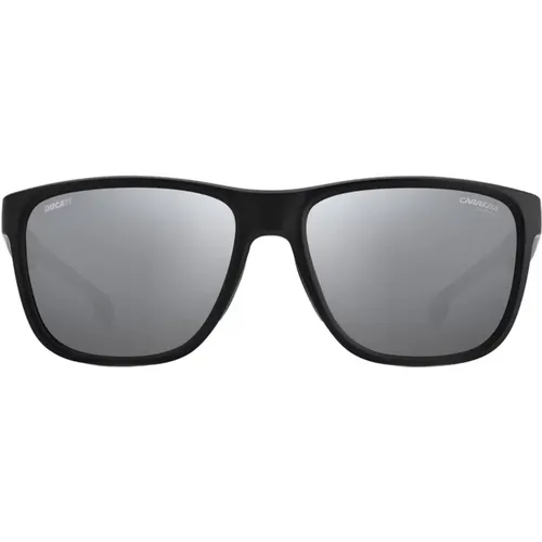 Matt Schwarz Quadratische Sonnenbrille Graue Gläser - Carrera - Modalova
