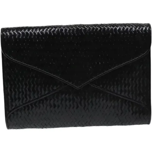 Pre-owned Leather clutches , female, Sizes: ONE SIZE - Yves Saint Laurent Vintage - Modalova