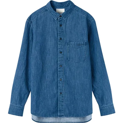 Denim Shirts, male, , Size: XS Denim Shirt - Long Sleeves - Isabel marant - Modalova