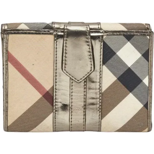 Pre-owned Wallets, female, , Size: ONE SIZE Pre-owned Leather wallets - Burberry Vintage - Modalova