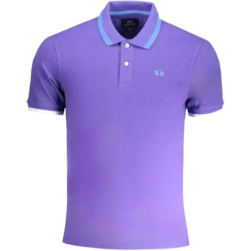 Polo Shirt with Contrast Embroidery , male, Sizes: L, 2XL, S, M, XL - LA MARTINA - Modalova