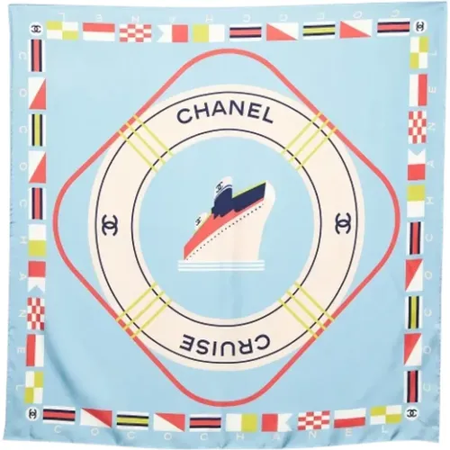 Pre-owned Scarves, female, , Size: ONE SIZE Pre-owned Silk scarves - Chanel Vintage - Modalova