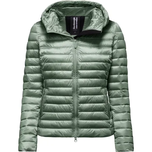 Bright Nylon Padded Jacket with Hood , female, Sizes: S, XS, XL - BomBoogie - Modalova