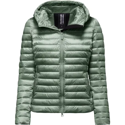 Bright Nylon Padded Jacket with Hood , female, Sizes: S, XS, XL, L, M - BomBoogie - Modalova