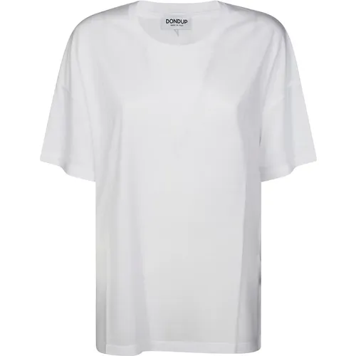 T-Shirts, female, , Size: S Casual Cotton T-Shirt for Men - Dondup - Modalova