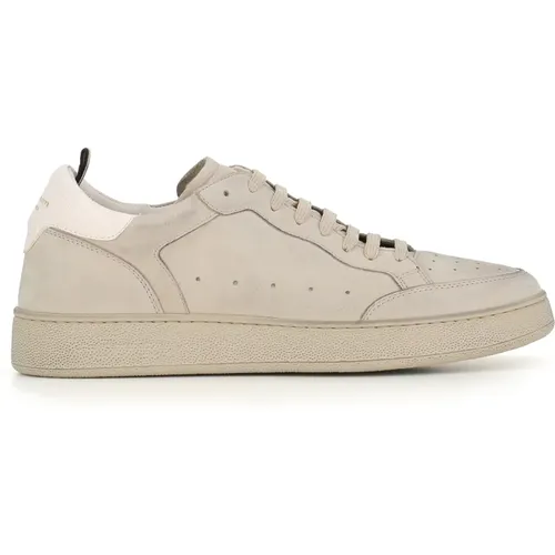 Light Grey Sneaker in Nubuck , male, Sizes: 9 UK, 7 UK, 11 UK, 8 UK, 10 UK, 12 UK - Officine Creative - Modalova