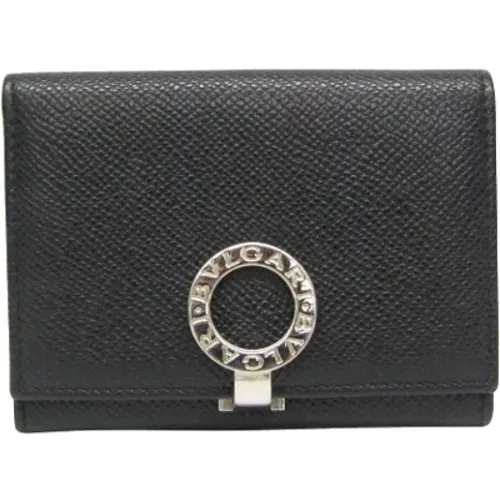 Pre-owned Wallets, female, , Size: ONE SIZE Pre-owned Leather wallets - Bvlgari Vintage - Modalova