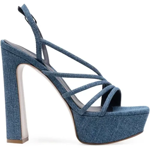 Scarlet Denim Boyfriend Sandals , female, Sizes: 5 1/2 UK, 7 UK, 6 UK, 4 UK, 4 1/2 UK - Le Silla - Modalova