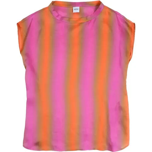 Elegant Stripe Top , female, Sizes: M - Aspesi - Modalova