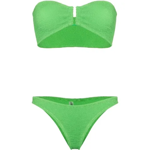 Emerald Ruched Bandeau Swimsuit , female, Sizes: ONE SIZE - Reina Olga - Modalova