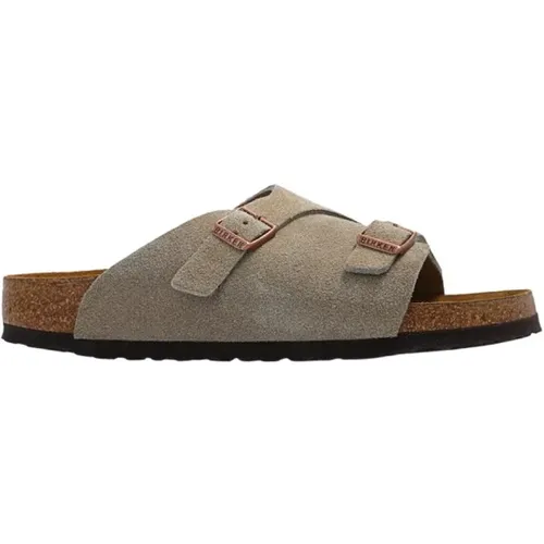 Sliders, male, , Size: 10 US Zurich Sandals - Birkenstock - Modalova