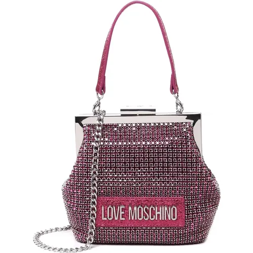 Stilvolle Retro Münzgeldbörse Schultertasche - Love Moschino - Modalova