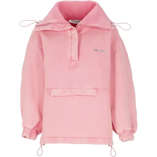 Light Jackets, female, , Size: S Cotton Jacket with High Neck - The Attico - Modalova