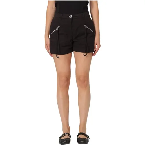 Short Shorts, female, , Size: 2XS Stylish High-Waist Zipper Shorts - pinko - Modalova