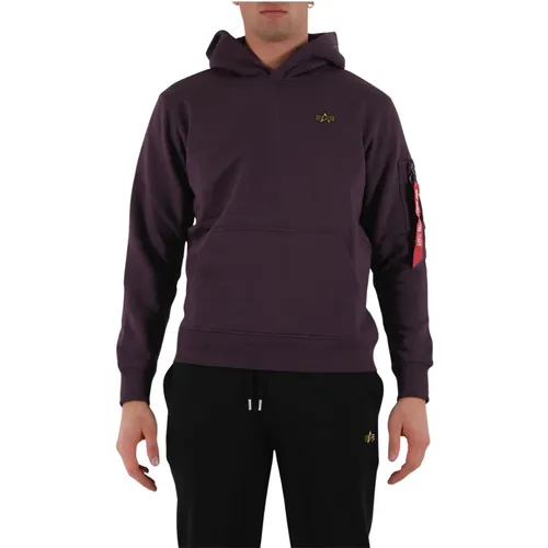 D Logo Hoodie with Front Pocket , male, Sizes: 2XL, M, XL, S, L - alpha industries - Modalova