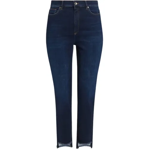 Slim-fit Asymmetrische Jeans , Damen, Größe: 4XL - Marina Rinaldi - Modalova