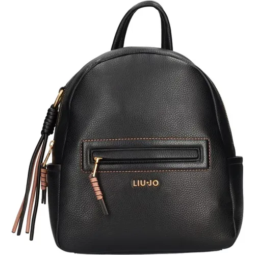 WoBrown Textured Eco-Leather Backpack , female, Sizes: ONE SIZE - Liu Jo - Modalova