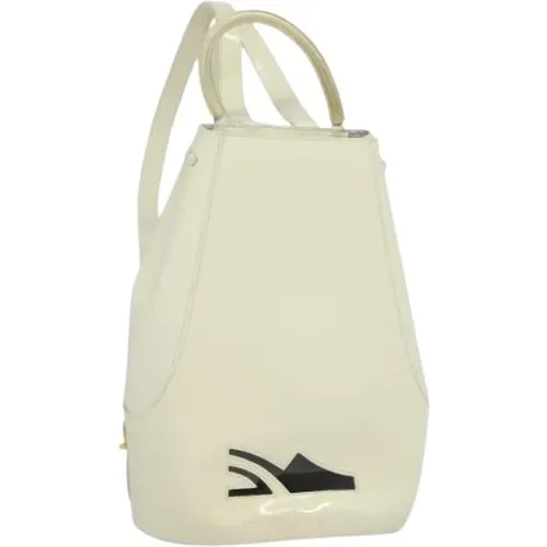 Pre-owned Backpacks, female, , Size: ONE SIZE Pre-owned Leather Backpack - Salvatore Ferragamo Pre-owned - Modalova