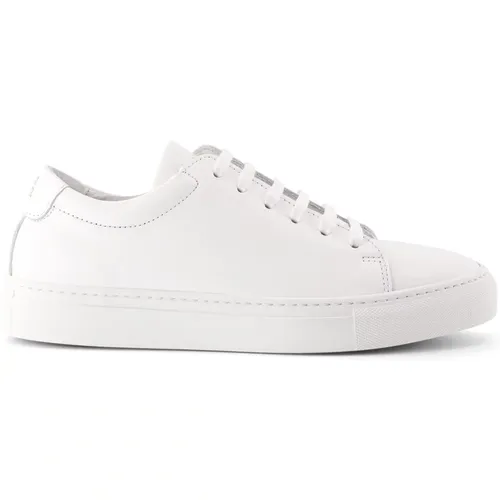 Handgefertigte Weiße Monochrome Sneakers , Damen, Größe: 41 EU - NATIONAL STANDARD - Modalova