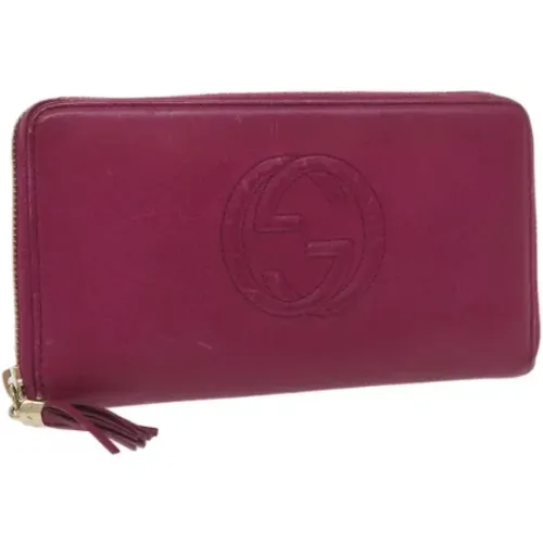 Pre-owned Wallets, female, , Size: ONE SIZE Pre-owned Leather wallets - Gucci Vintage - Modalova