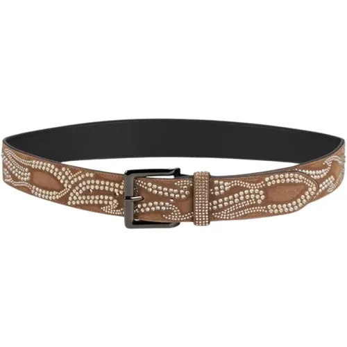 Flame beaded belt , female, Sizes: S, M, L - Alma en Pena - Modalova