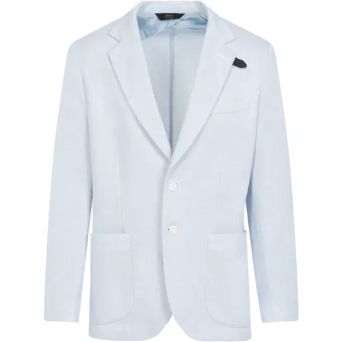 Blaue Seidenblazer Jacke Brioni - Brioni - Modalova