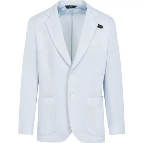 Silk Blazer Jacket , male, Sizes: L - Brioni - Modalova