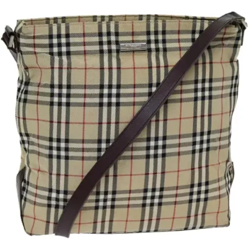 Pre-owned Cross Body Bags, female, , Size: ONE SIZE Pre-owned Canvas shoulder-bags - Burberry Vintage - Modalova