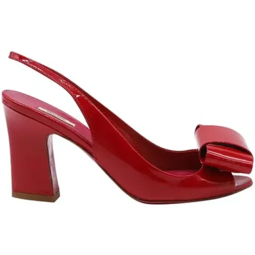 Pre-owned Leather heels , female, Sizes: 1 UK - Miu Miu Pre-owned - Modalova
