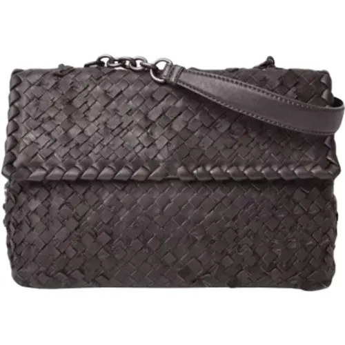 Pre-owned Cross Body Bags, female, , Size: ONE SIZE Pre-owned Leather shoulder-bags - Bottega Veneta Vintage - Modalova