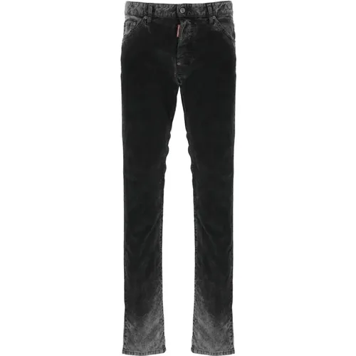 Cotton Velvet Jeans for Men , male, Sizes: XS, S, L - Dsquared2 - Modalova
