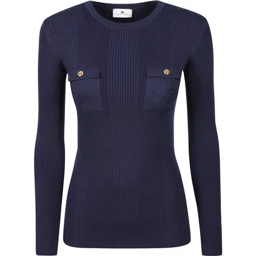 Gemütlicher Strickpullover , Damen, Größe: L - Elisabetta Franchi - Modalova