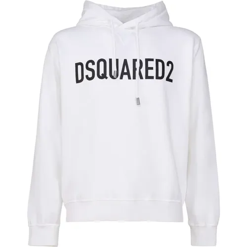 Comfortable Stylish Hoodie , male, Sizes: M, L - Dsquared2 - Modalova