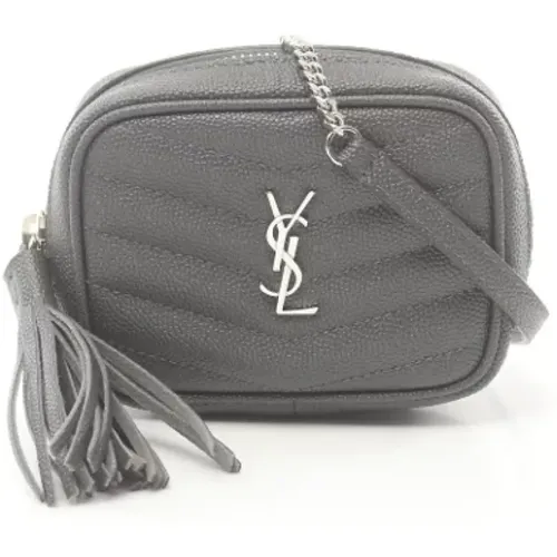 Pre-owned Cross Body Bags, female, , Size: ONE SIZE Pre-owned Leather shoulder-bags - Saint Laurent Vintage - Modalova