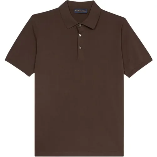Braunes Baumwoll-Poloshirt,Poloshirt - Brooks Brothers - Modalova